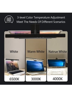 Uwals 50cm-Computer Monitor Lamp, Light Bar for Eye Caring, e-Reading LED Task Lamp with Auto-Dimming & Stepless Hue Adjustment, Touch Control, No Screen Glare Space Saving Home Office Lamp- 1pcs  - Image 2
