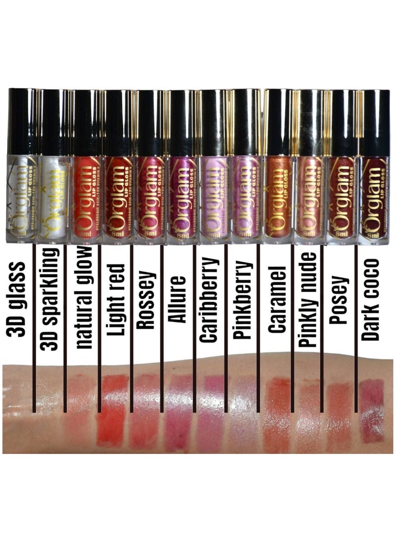 Orglam Orglam Rossey lip gloss-Long Lasting (Hyaluronic acid+10x vitamin E)  - Image 3