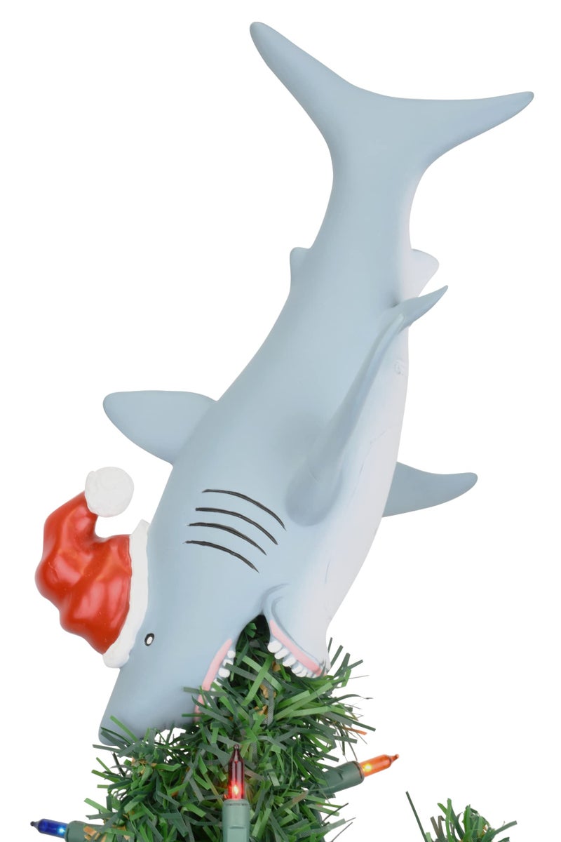 Tree Buddees Great White Shark Christmas Tree Topper  Large 10