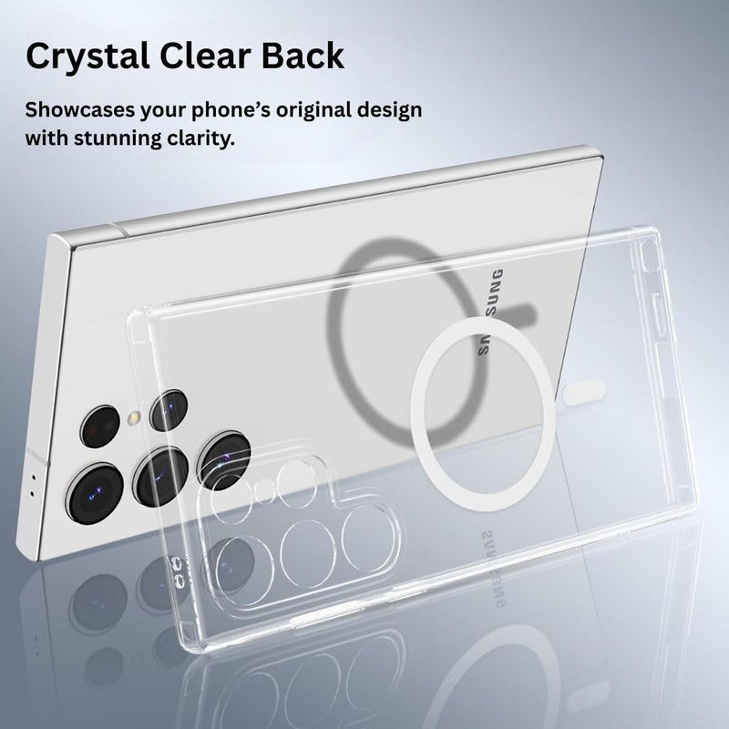 ShieldTech Back Cover Case for Samsung Galaxy S25 Ultra 5G | Mag-Safe Compatible | Transparent Mobile Phone Cover Case for Samsung Galaxy S 25 Ultra 5G / Samsung S25 Ultra 5G | TPU Transparent Case - Image 3