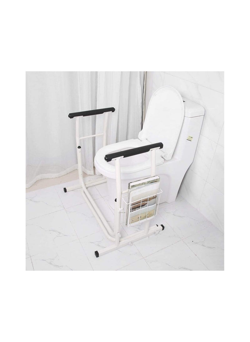 Generic Free Standing Adjustable Toilet Surround Support Frame For Elderly & Disabled Anti-Slip In Bathroom Home  - Image 3