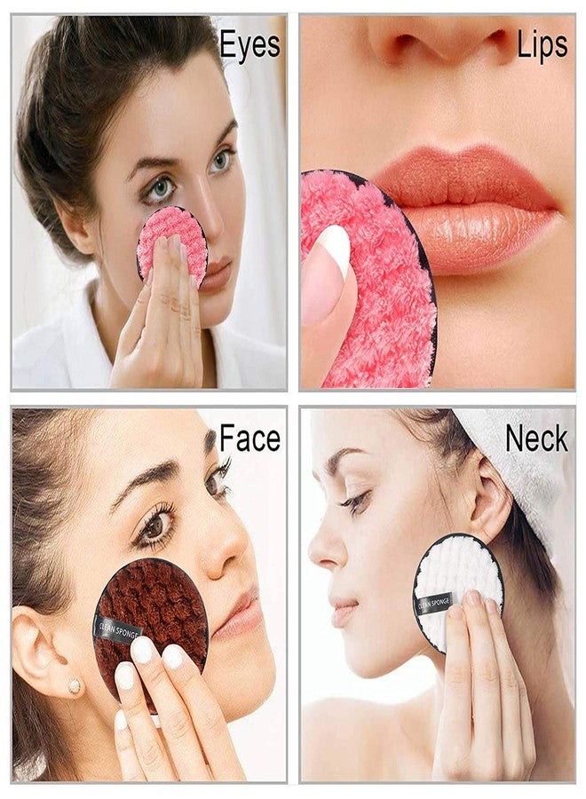 lele Reusable Multi-functional Makeup Removal Facial Round Shape Cleansing Pads (Pack of 4) - Image 5
