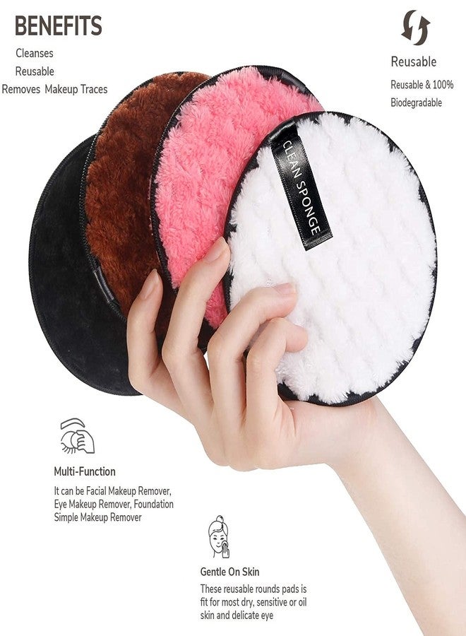 lele Reusable Multi-functional Makeup Removal Facial Round Shape Cleansing Pads (Pack of 4) - Image 2