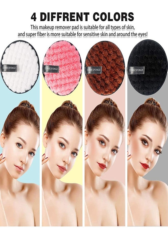 lele Reusable Multi-functional Makeup Removal Facial Round Shape Cleansing Pads (Pack of 4) - Image 3