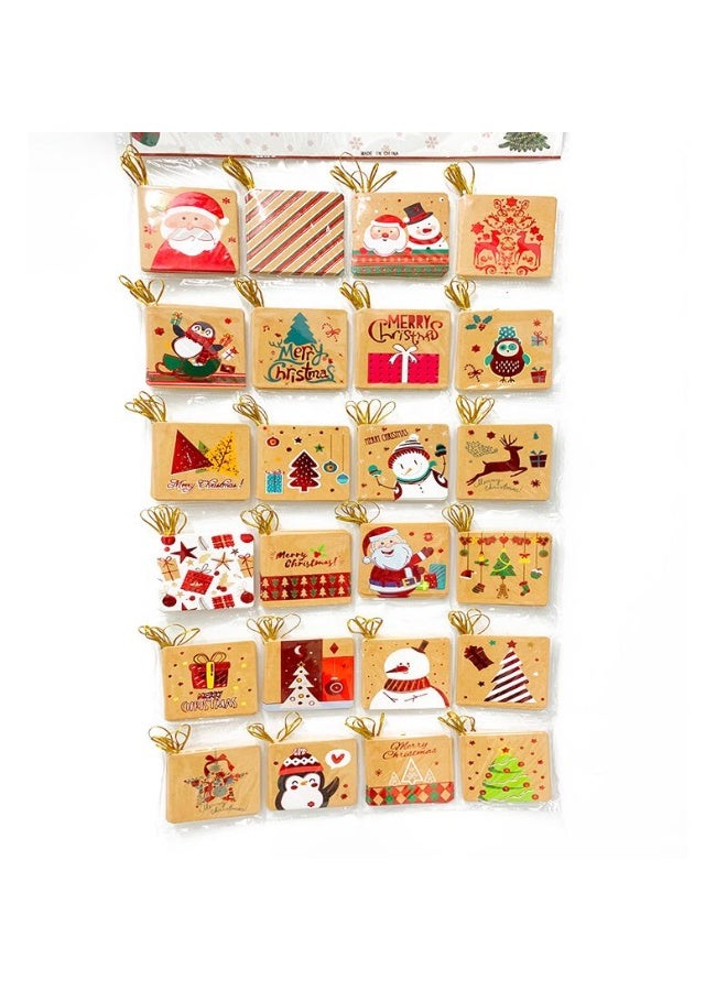 Christmas Greeting Card Santa and Snowman Gift Box for Christmas, 2 pieces - Image 3