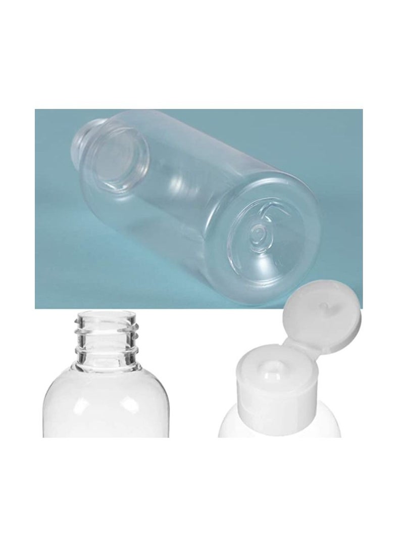 Excellence 4 Pack 100ML Empty Clear Plastic Squeeze Bottles with Disc Top Flip Cap Travel Bottle BPA-Free Containers For Shampoo, Lotions Liquid Body Soap cream - pzsku/ZDF21E032F24C63E3AA4BZ/45/_/1661531827/a8742829-0313-409e-8826-de440128eed0