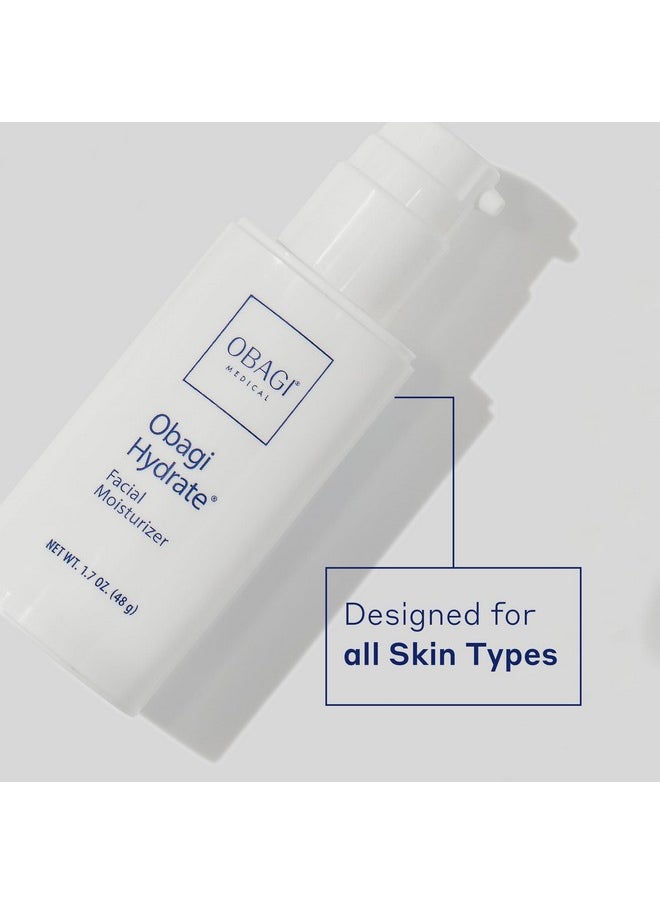 Obagi Medical Obagi Hydrate Facial Moisturizer - Non-Comedogenic Intensely Hydrating All Day Moisturizer that Combats Dryness with Tara Seed Extract, Shea Butter & Avocado Oil - All Skin Types - 2-Pack, 1.7 oz ea  - Image 3