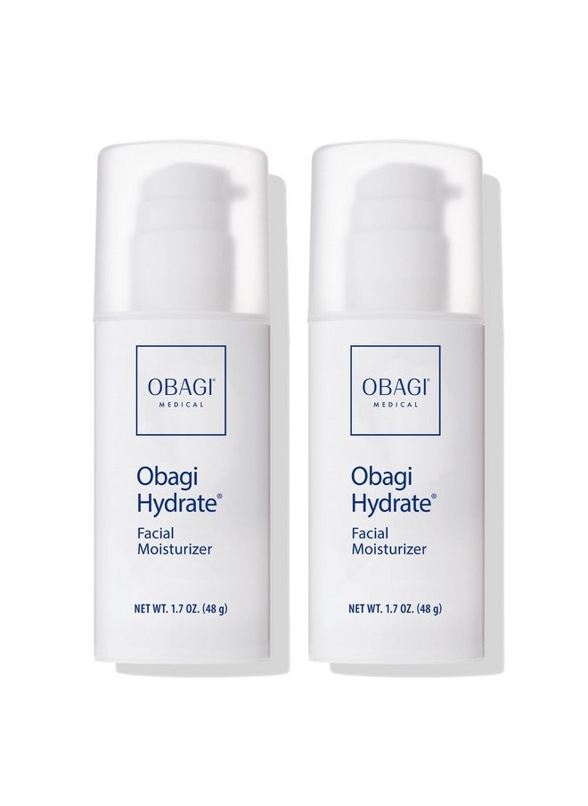 Obagi Medical Obagi Hydrate Facial Moisturizer - Non-Comedogenic Intensely Hydrating All Day Moisturizer that Combats Dryness with Tara Seed Extract, Shea Butter & Avocado Oil - All Skin Types - 2-Pack, 1.7 oz ea  - Image 1