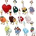 kedaijin 12 Set Holiday Porch Goose Outfits All Seasons Holiday Bundle St Patrick Easter Summer Hawaiian 4th of July Fall Lawn Goose Clothing Porch Clothes for Patio Yard Lawn Decor - Image 3