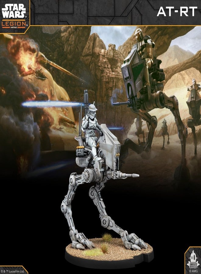 أسمودي لعبة Asmodee Star Wars: Legion Republic AT-RT - لعبة مجسمات مصغرة، لعبة استراتيجية للأطفال والكبار، من عمر 14 عامًا فما فوق، لاعبان، مدة اللعب 3 ساعات - Image 4