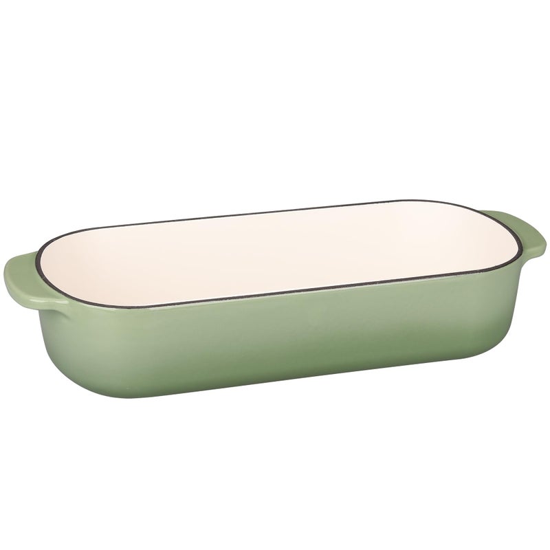 EDGING CASTING Enameled Cast Iron Loaf Pan with Lid, Bread pan, Dutch Oven Bread pan for Homemade Sourdough Bread Baking, 12.5x5.5 inch, 5qt, Pistachio Green - Image 5