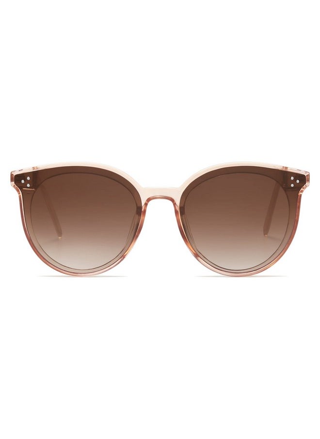 Sojos Classic Oversized Round Sunglasses Womens Mens Trendy Large Frame Sunnies Sj2068 Clear Brown Gradient Brown  - Image 2