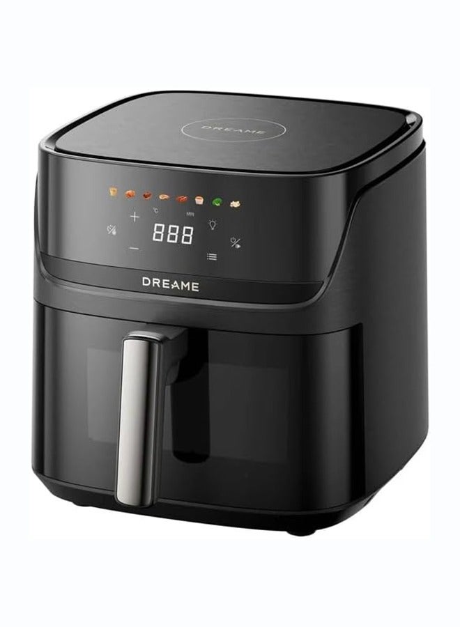 Dreame Play AF10 Pro Air Fryer, 7.6L Large Capacity, 2800W Dual-Source Cyclonic 360° Heating, No-Flip Air Fryer with Steam Infusion, 8 Preset Menus, Dehydrator Function, LED Display, Black 7.6 L 2800 W AF10 black - Image 1