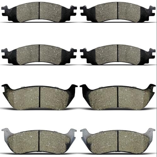 ALADICHE front rear Ceramic Brakes Pads Set Compatible with 2006-2010 Ford Explorer,2007-2010 Ford Explorer Sport Trac,2006-2010 Mercury Mountaineer - Image 1