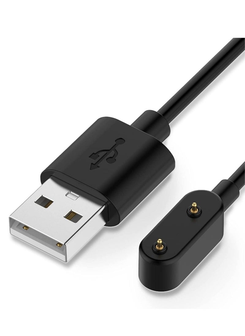 شاحن متوافق مع ساعة هواوي واتش فيت، كابل شحن USB قاعدة حامل محول لساعة هواوي باند 6 (أسود) - Image 1