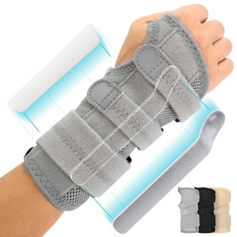 Vive Carpal Tunnel Wrist Brace with Splint for Left or Right Hand Adjustable Night Wrist Support Splint Immobilizer for Men Women Cockup Brace for Arthritis Tendonitis Sprain Injuries Pain