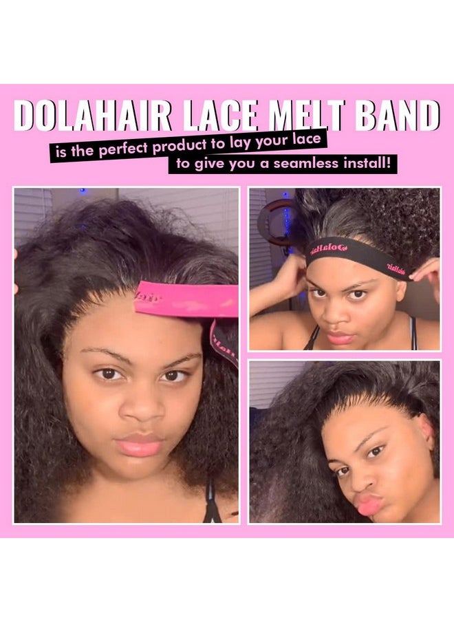 Dolahair Elastic Lace Melting Band Laying Wrap To Lay Edges For Keeping Wigs In Place Headband Wig Holding Accessories (4Pcs/Pack)  - Image 3