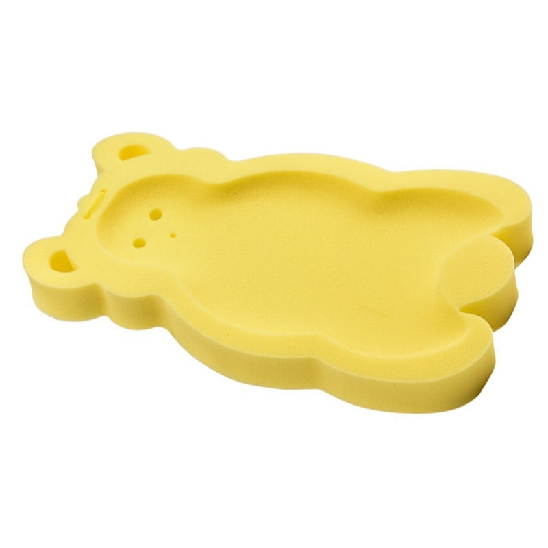 Newborn Bath Sponge Yellow Non-Toxic Quick-Dry - Non-Slip Strong Permeability Baby Bath Mat for Infant Bath Time - Image 3