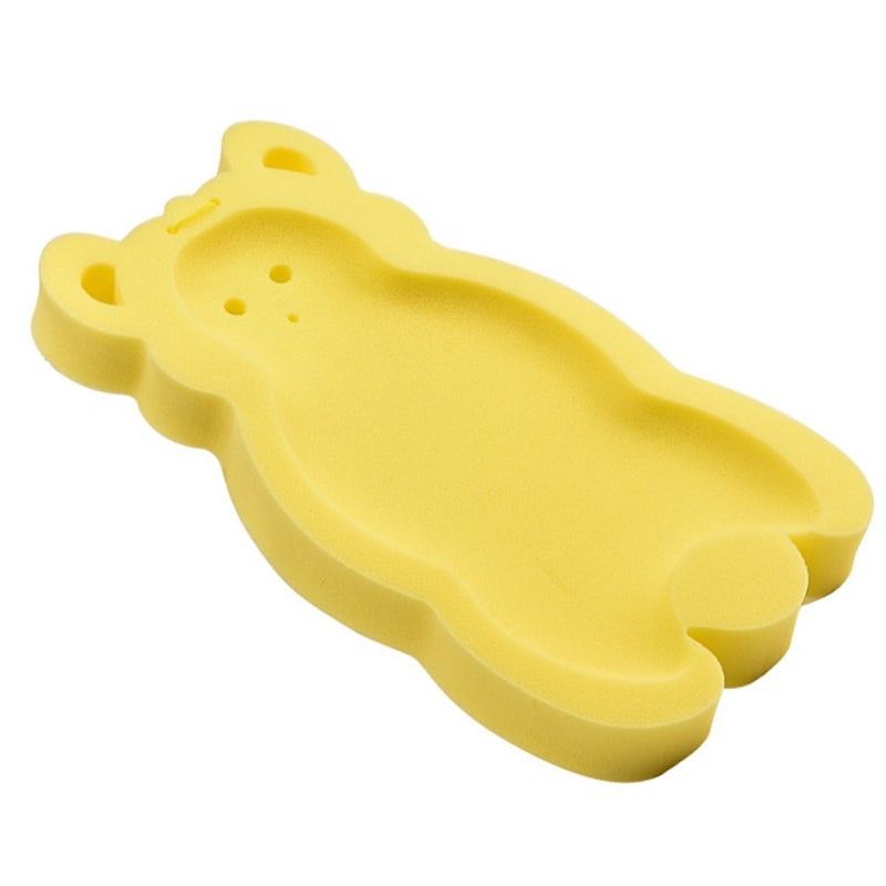 Newborn Bath Sponge Yellow Non-Toxic Quick-Dry - Non-Slip Strong Permeability Baby Bath Mat for Infant Bath Time - Image 5