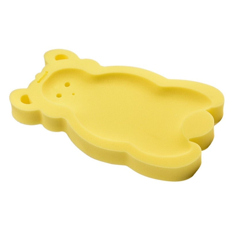 Newborn Bath Sponge Yellow Non-Toxic Quick-Dry - Non-Slip Strong Permeability Baby Bath Mat for Infant Bath Time - Image 4
