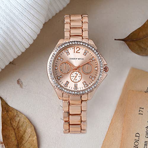 Joker & Witch Reina Rose Gold Metal Alloy Analogue Watch for Women - Image 5