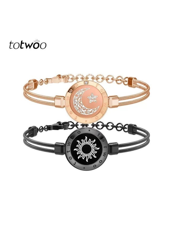 totwoo فهم عميق للحب، العلاقات عن بُعد، تفاعل الأزواج عن بُعد، سوار استشعار، خاتم ذكي، هدية عيد ميلاد - Image 1