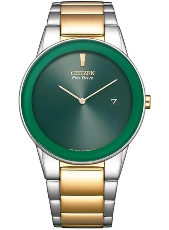 سيتيزن CITIZEN Men's Dial Stainless Steel Analog Watch - Au1064-85X 40Mm Green