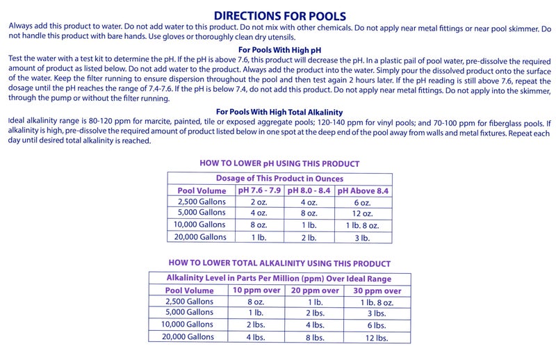 Robelle 6-Pounds Premium pH Down for Pools, Concentrated Sodium Bisulfate, Made in USA - Image 4