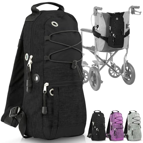 Vive Oxygen Tank Holder Bag - Portable Cylinder Backpack for Wheelchair & Walker - Adjustable Tank Carrying Accessories Bag for Shoulder, Rollator Walker, Scooter, Travel - Fits A, B, C, M2, ML6, M7 - Image 1