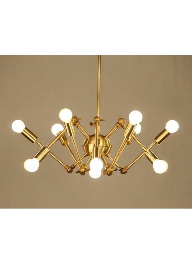 Cluc Mesh movable chandelier - 8 branch - Gold  - Image 1