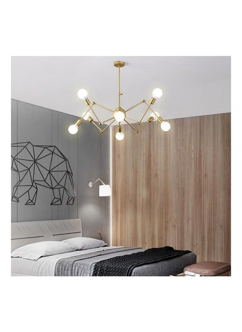 Cluc Mesh movable chandelier - 8 branch - Gold  - Image 3