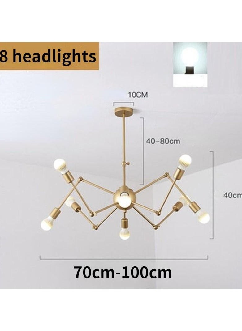 Cluc Mesh movable chandelier - 8 branch - Gold  - Image 2
