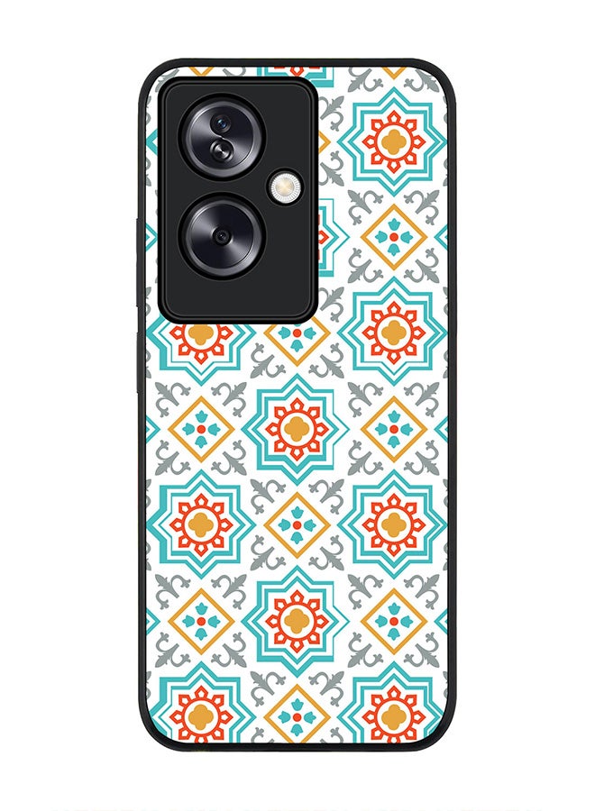 Stylizedd Rugged Black Edge Case for OnePlus Nord N30 SE, Slim fit Soft Case Flexible Rubber Edges Anti Drop TPU Gel Thin Cover - Moroccan Mosaic - Image 1