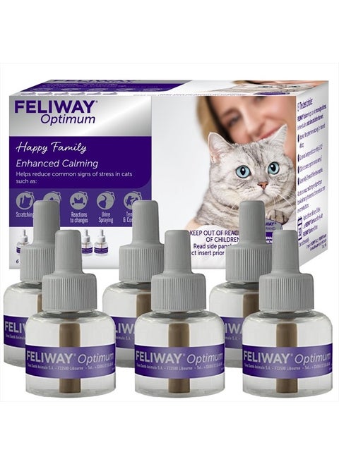 Optimum, Enhanced Calming Pheromone 30-day Refill – 6 Pack