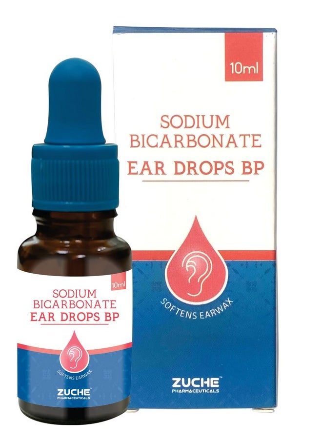 Generic Sodium Bicarbonate Ear Drops 10 Ml Glass (2 Units) | Ear Wax Remover | Naural Product | Medical Grade  - Image 1