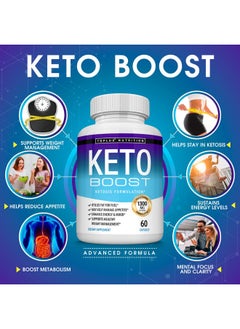 Toplux Keto Boost Diet Pills Ketosis Supplement Natural Exogenous Keto Formula Support Energy & Focus Advanced Ketones For Ketogenic Diet Keto Diet Pills For Men Women  - Image 3