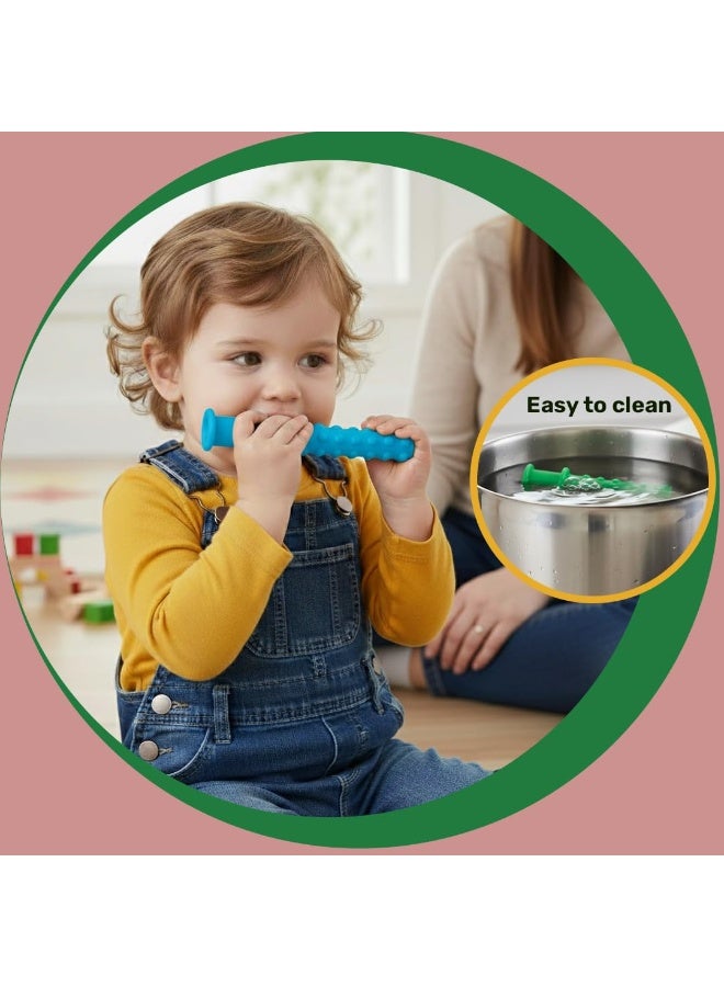 سيف-أو-كيد أداة علاج النطق غير السامة – أنبوب قابل للمضغ مصنوع من السيليكون الخالص الخالي من مادة BPA للأطفال الصغار - Image 3