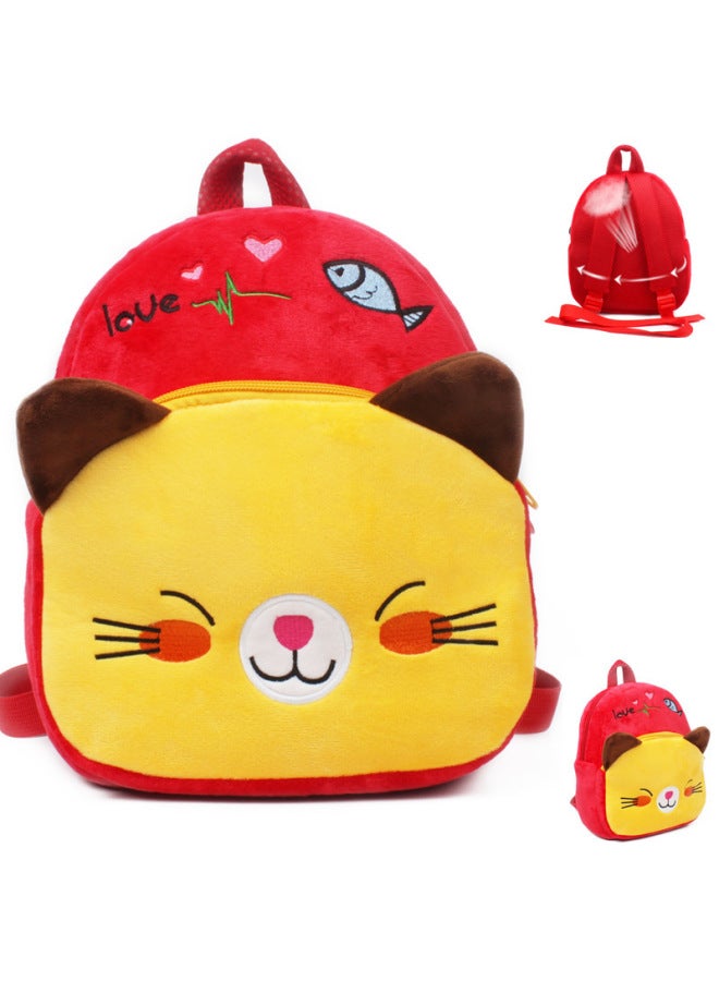 Cute Summer Breathable Kindergarten Small And Middle Class Baby Schoolbag 3-4 Years Old Cartoon Backpack For Boys And Girls-Color:Medium Summer Radish Rabbit-Dimensions:High About 28cm Wide About 23cm Thickness Of About 9cm - Image 5