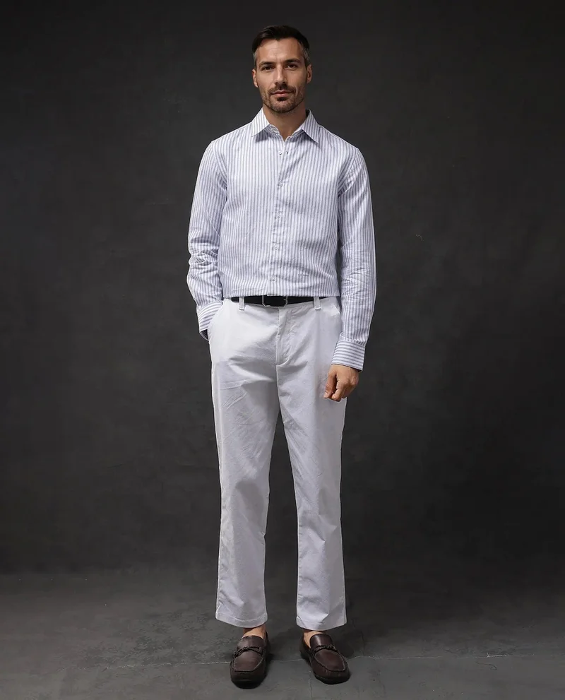 Rare Rabbit Men's Giza Cotton Cuff Link Shirt