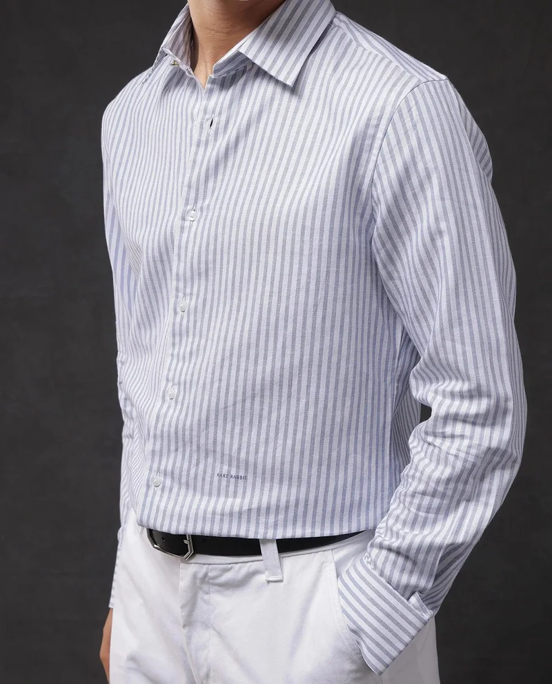 Rare Rabbit Men's Giza Cotton Cuff Link Shirt