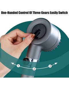 YOMYM Shower Filter Head High Pressure Bathroom Accessories Set to Remove Chlorine and Impurities, Massages Scalp Anti Hair Fall Dry Skin with Shower Hose and Shower Holder (3 Modes)  - Image 4