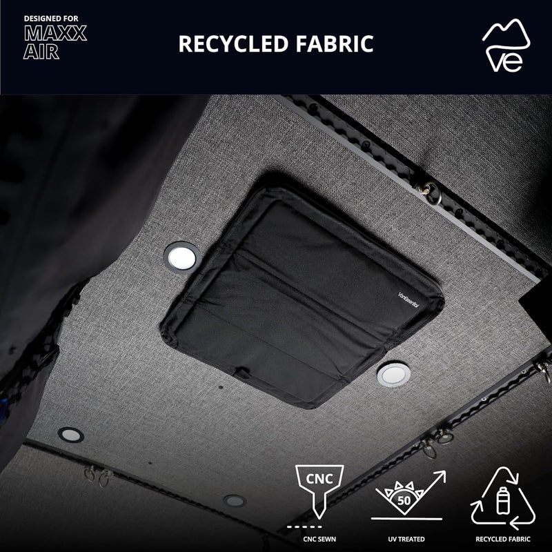 VanEssential Magnetic Insulated Blackout Roof Vent Cover Designed for (MaxxAir/Fantastic Fan) 16.5" x 16.5" - Black - Image 4