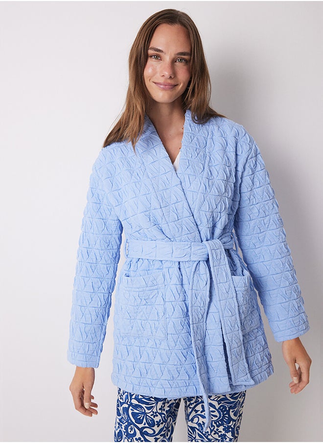 women'secret - Quilted Wrap Short Robe - Image 1