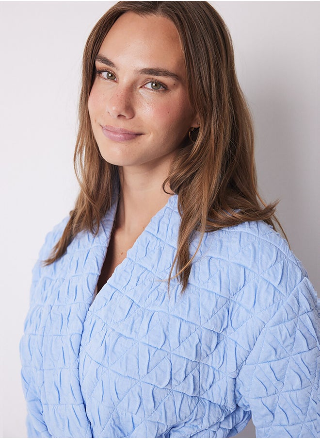 women'secret - Quilted Wrap Short Robe - Image 1