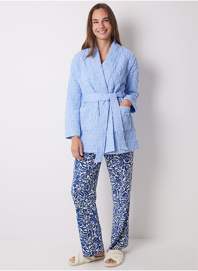 women'secret - Quilted Wrap Short Robe - Image 1
