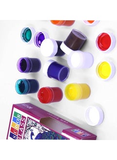 Südor Glass Paint 6 Colors 15 ml 1 Pack Glass Stained Glass Paint Stained Glass Paint Set of 6  - Image 3