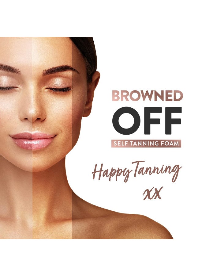 Watermans Browned Off  Medium to Dark (200ml) Watermans Self Tanning Mousse with Aloe Vera, Vitamin E, Fast Drying Tan - Aloe vera tanning mousse - Image 3