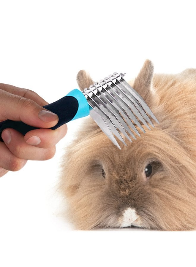 SunGrow Poodle Dog & Bunny Comb Dematting and Detangler Long Hair, Thick Undercoat Brush, for Rabbit, Persian, Maine coon Cat - Image 3