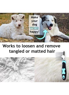 SunGrow SunGrow Poodle Dog & Bunny Comb Dematting and Detangler Long Hair, Thick Undercoat Brush, for Rabbit, Persian, Maine coon Cat  - Image 5