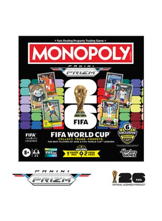 Monopoly Panini Prizm: FIFA World Cup Game I Football Board Game with Monopoly Panini Prizm FIFA World Cup 2026 Trading Cards I Ages 8+ - view 3